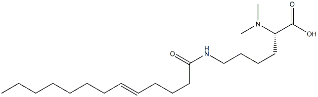 N6-(5-Tridecenoyl)-N2,N2-dimethyllysine 结构式