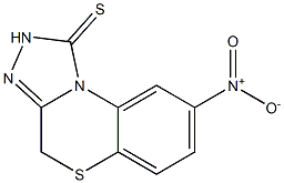 8-Nitro-2,4-dihydro-1H-[1,2,4]triazolo[3,4-c][1,4]benzothiazine-1-thione 结构式