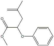 2-(Phenyloxy)-4-methyl-4-pentenoic acid methyl ester 结构式