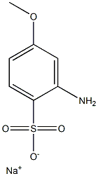 2-Amino-4-methoxybenzenesulfonic acid sodium salt 结构式