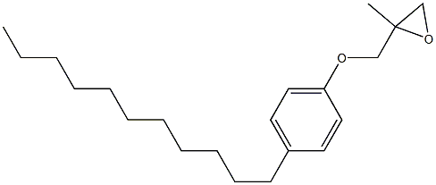 4-Undecylphenyl 2-methylglycidyl ether 结构式