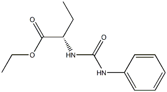 [S,(+)]-2-(3-Phenylureido)butyric acid ethyl ester 结构式