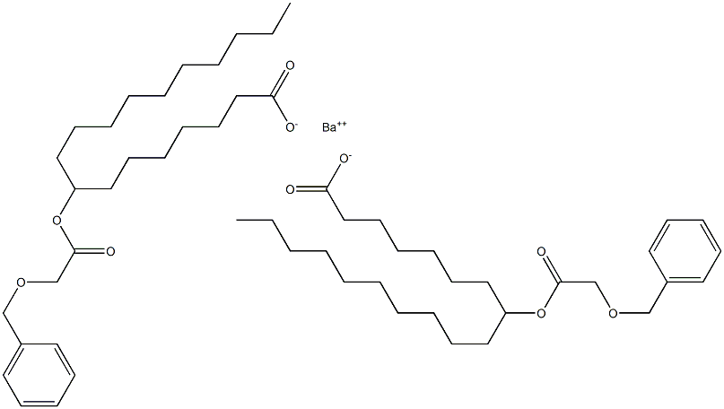 Bis[8-(benzyloxyacetoxy)stearic acid]barium salt 结构式