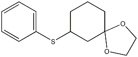 7-(Phenylthio)-1,4-dioxaspiro[4.5]decane 结构式