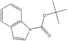 1-(tert-Butyloxycarbonyl)-1H-indole 结构式