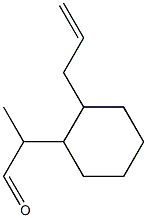 2-[2-(2-Propenyl)cyclohexyl]propanal 结构式