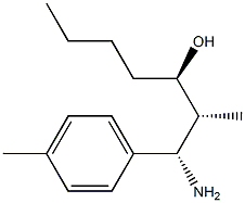 (1S,2R,3R)-1-Amino-2-methyl-1-p-tolylheptan-3-ol 结构式