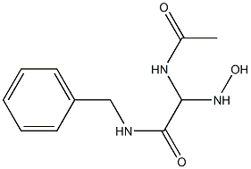 2-Acetylamino-2-hydroxyamino-N-benzylacetamide 结构式