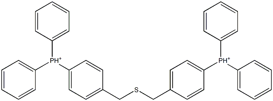P,P'-[Thiobis(methylene)]bis(triphenylphosphonium) 结构式