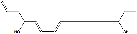 (8E,10E)-8,10,14-Pentadecatriene-4,6-diyne-3,12-diol 结构式