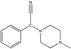 Phenyl(4-methyl-1-piperazinyl)cyanomethanide 结构式