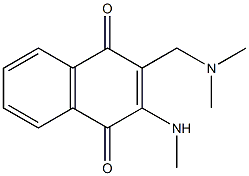 2-Dimethylaminomethyl-3-methylaminonaphthalene-1,4-dione 结构式