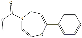 7-Phenyl-4,5-dihydro-1,4-oxazepine-4-carboxylic acid methyl ester 结构式
