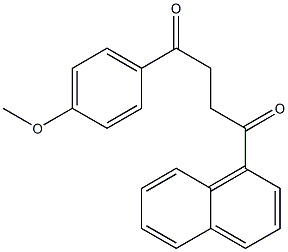 1-(4-Methoxyphenyl)-4-(1-naphtyl)-1,4-butanedione 结构式