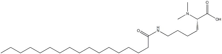 N6-Heptadecanoyl-N2,N2-dimethyllysine 结构式