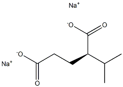 [R,(-)]-2-Isopropylglutaric acid disodium salt 结构式