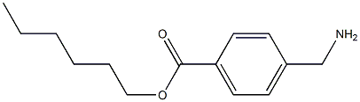 4-(Aminomethyl)benzoic acid hexyl ester 结构式