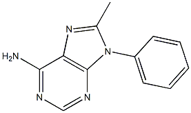 6-Amino-8-methyl-9-phenyl-9H-purine 结构式