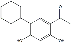 5'-Cyclohexyl-2',4'-dihydroxyacetophenone 结构式