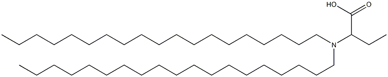 2-(Dinonadecylamino)butyric acid 结构式