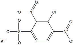 3-Chloro-2,4-dinitrobenzenesulfonic acid potassium salt 结构式