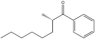[S,(+)]-1-Methylheptylphenyl ketone 结构式