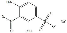 4-Amino-2-hydroxy-3-nitrobenzenesulfonic acid sodium salt 结构式