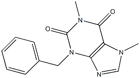 3-Benzyl-1,7-dimethylxanthine 结构式