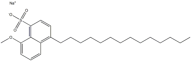 8-Methoxy-4-tetradecyl-1-naphthalenesulfonic acid sodium salt 结构式