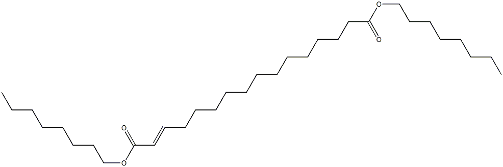 2-Hexadecenedioic acid dioctyl ester 结构式