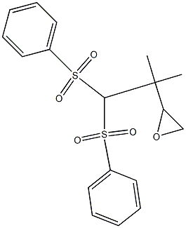 2-[1,1-Dimethyl-2,2-bis(phenylsulfonyl)ethyl]-oxirane 结构式