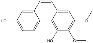 2,3-Dimethoxyphenanthrene-4,7-diol 结构式