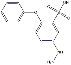 2-Phenoxy-5-hydrazinobenzenesulfonic acid 结构式