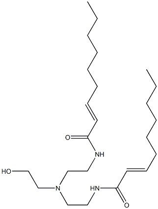 N,N'-[2-Hydroxyethyliminobis(2,1-ethanediyl)]bis(2-nonenamide) 结构式