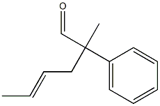 2-Phenyl-2-methyl-4-hexenal 结构式