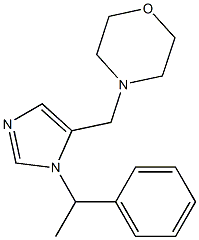 1-(1-Phenylethyl)-5-morpholinomethyl-1H-imidazole 结构式