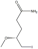 [R,(+)]-5-Iodo-4-methoxyvaleramide 结构式