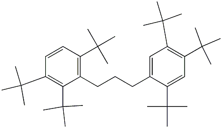 1-(2,3,6-Tri-tert-butylphenyl)-3-(2,4,5-tri-tert-butylphenyl)propane 结构式