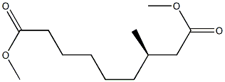 [R,(+)]-3-Methylnonanedioic acid dimethyl ester 结构式
