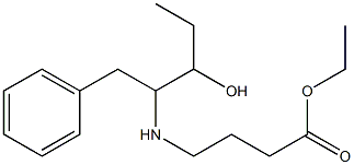 4-[(1-Benzyl-2-hydroxybutyl)amino]butanoic acid ethyl ester 结构式