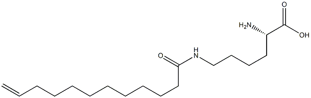 N6-(11-Dodecenoyl)lysine 结构式