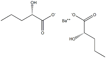 Bis[[S,(-)]-2-hydroxyvaleric acid] barium salt 结构式