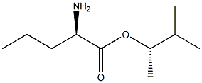 (S)-2-Aminopentanoic acid (R)-1,2-dimethylpropyl ester 结构式