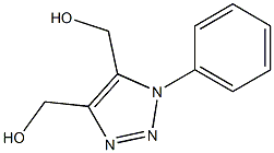 1-(Phenyl)-1H-1,2,3-triazole-4,5-dimethanol 结构式