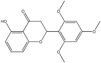 2-(2-Methoxy-4-methoxy-6-methoxyphenyl)-5-hydroxy-2,3-dihydro-4H-1-benzopyran-4-one 结构式