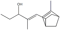 2-Methyl-1-(5-methylbicyclo[2.2.1]hept-5-en-2-yl)-1-penten-3-ol 结构式