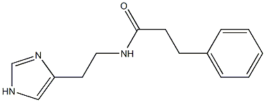 N-[2-(1H-Imidazol-4-yl)ethyl]-3-phenylpropionamide 结构式