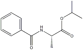 N-Benzoyl-L-alanine isopropyl ester 结构式