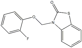 3-[(2-Fluorophenoxy)methyl]benzothiazol-2(3H)-one 结构式