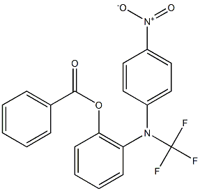 2-(3-Trifluoromethyl-4-nitrophenylamino)phenol benzoate 结构式